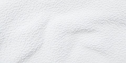 Sticker - Close-up of textured white fabric with a subtle pattern.