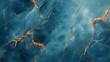 © ceren - Luxury blue and gold marble texture or background design