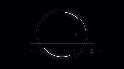 Aufkleber - PNG Alpha.Abstract Circle and line HUD technological futuristic elements.