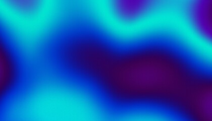 Aufkleber - Blue and Teal Gradient background colors with noise effect Grain Wallpaper Grainy noisy textured blurry texture abstract Digital noise gradient.