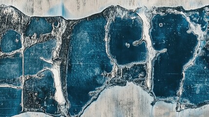 Wall Mural - abstract blue watercolor background in ultra-wide layout, blending shades of blue with subtle textur