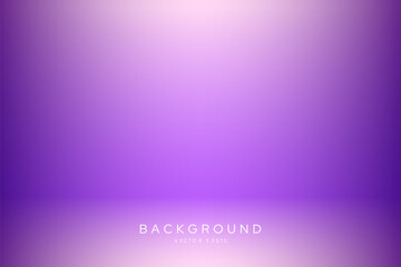 Wall Mural - Soft smooth purple white gradient room background for product display