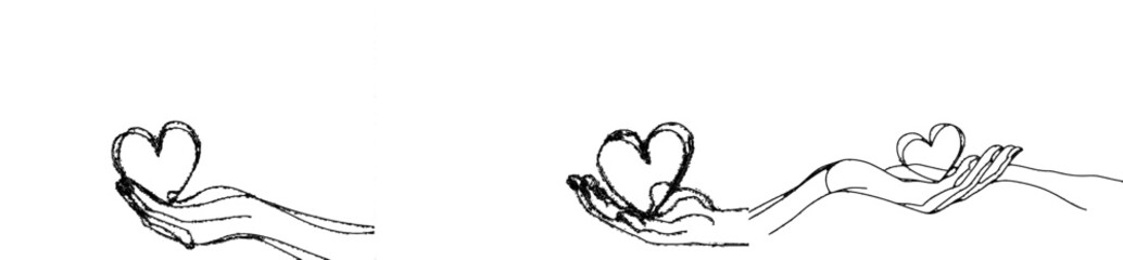 Fototapete - This modern illustration is suitable for valentine's day greeting banners, posters, and backgrounds.