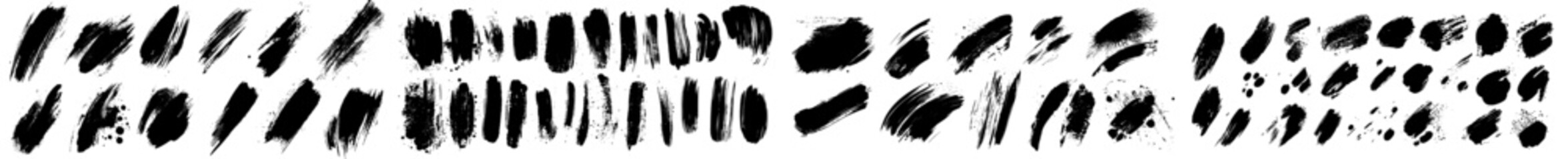 Aufkleber - This set is a mixture of ink and grunge elements (splash, brush, stencil, brush stroke, stains, spatter, blob and other textures) It is a diverse set and contains dirty elements and high details.