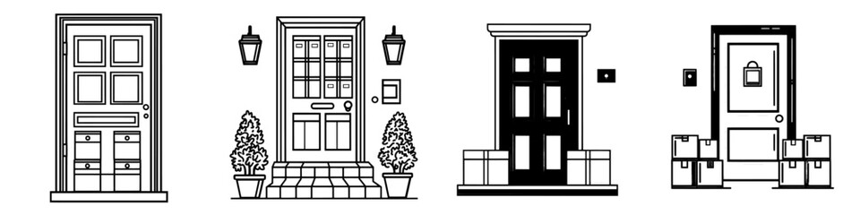 Poster - Modern design illustration template for delivery package icon