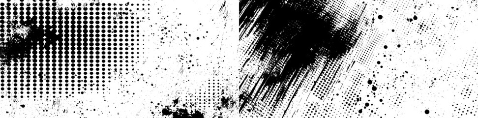 Leinwandbilder - Vintage design elements for smudges, cracks, scratches, scuffs, smudges and dust.