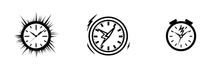 Poster - Icon for electricity with solid modern design in trendy style