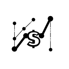 Leinwandbilder - Modern chart icon. Analyses illustration sign. Logo or symbol of analytics.
