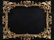 © Alex - Stunning Antique Gold Frame with Swirling Vines: A Unique Decorative Poster for Adding Elegance to Your Navy Blue Sports Interior