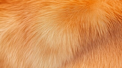 golden fur texture: a close-up macro shot of soft, golden fur, capturing the intricate details and w