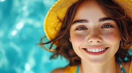 Mesmerizing Beach Destination Shared by Charming Travel Influencer with Radiant Smile and Dynamic Poses Amid Serene Ocean Waves Vibrant Tropical Foliage