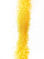 Golden glittering star magic gold dust isolated on white background particles on light backdrop yellow glitter star dust blowing glitter dust particle Ultra realistic 