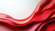 © familymedia - A beautiful abstract image featuring flowing red waves against a white background, creating a sense of movement and elegance with its soft gradients and curves.