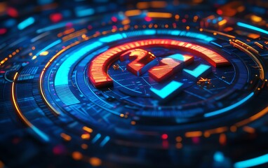 Aufkleber - Design concept for 2025 business goals with arrows and symbols, 3D rendering, modern visuals, vibrant colors, dynamic and inspirational composition