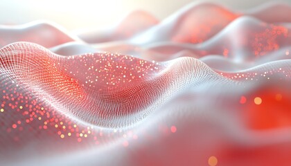 Leinwandbilder - 3D rendering of an abstract representation of data analytics on a light background, modern and vibrant design, engaging graphics, hightech visuals