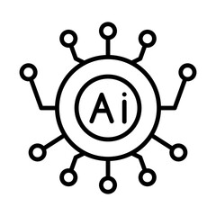 Artificial Intelligence line icon