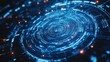 © Elshad Karimov - An abstract blue tech interface with a circular design and digital components, perfect for concepts that reflect modernity and the future.