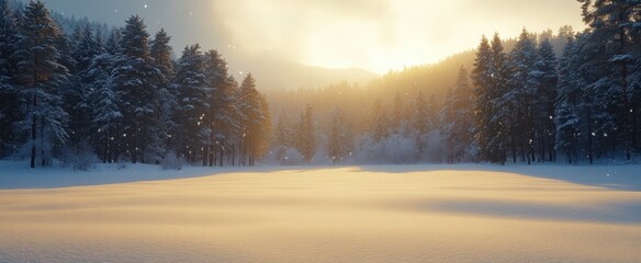 The Snowy Winter Landscape