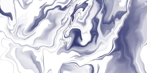 A beautiful fluid pattern background featuring a captivating interplay of blue and white hues, creating a swirling marble-like pattern ideal for backgrounds, overlays, or decorative elements