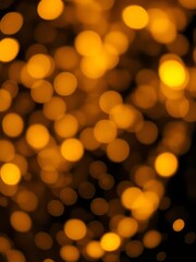 bokeh lights, golden orbs, blurred background, warm glow, abstract pattern, festive atmosphere, soft focus, circular shapes, holiday ambiance, night photography, magical illumination, dreamy effect, o