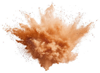 Wall Mural - png light brown paint powder background explosion.