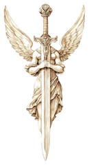 Wall Mural - PNG An ancient greek weapon archangel weaponry dagger.