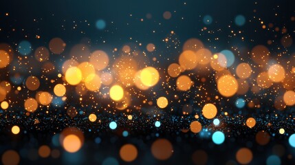 Canvas Print - A dazzling display of soft, shimmering lights and bokeh effects, creating a magical atmosphere full of vibrant colors and gentle movement.