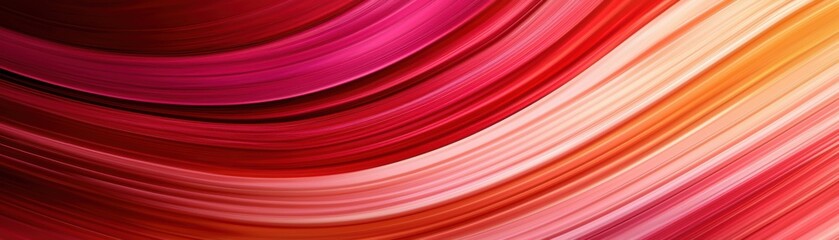 Poster - Vibrant abstract background featuring flowing waves of red, pink, and orange colors. Perfect for artistic and modern design projects.