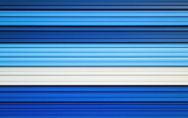 Wall Mural - vibrant abstract pattern featuring horizontal stripes in varying shades of blue and white, ideal for
