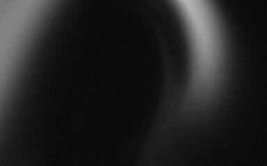 Poster - Abstract black and white background with a blurred light source creating a halo effect.