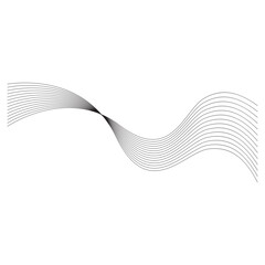 Poster - Abstract Wave Line