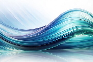 Abstract background with fractal wave on white backdrop