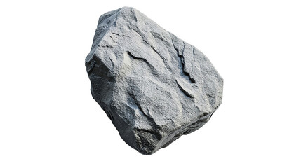 Hard rock stone shape on isolated transparent backgrounds