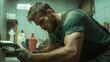© OHMAl2T - Skilled handyman repairing a sink in a workshop