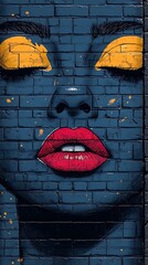 Wall Mural - Vibrant Colors Blending on Urban Wall Art