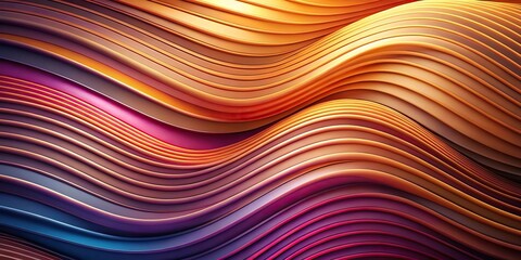 Wall Mural - Abstract background with high angle view featuring random wave pattern