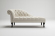 © Rongh Studio - a chaise lounge with a tufted backrest and rolled arms