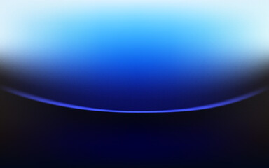 Wall Mural - abstract background, blue curved transparent gradient dark background with noise texture, grainy tex