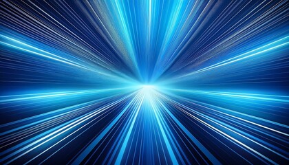 Sticker - abstract clean blue burst light lines modern background