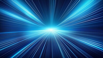 Wall Mural - abstract clean blue burst light lines modern background