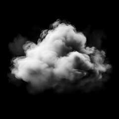 Wall Mural - white cloud on black background textured smoke brush effect