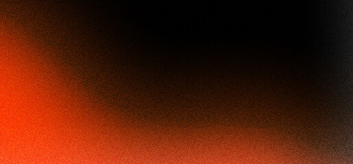 Orange black gradient with noise texture suitable for backgrounds