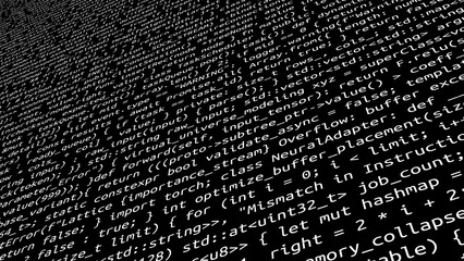 Conceptual java code of web page or javascript programming concept. Simulation of abstract software computer programming code.