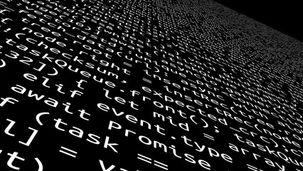 Conceptual java code of web page or javascript programming concept. Simulation of abstract software computer programming code.
