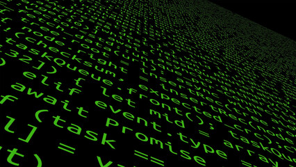 Conceptual java code of web page or javascript programming concept. Simulation of abstract software computer programming code.