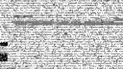 Conceptual java code of web page or javascript programming concept. Simulation of abstract software computer programming code.