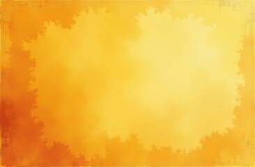 Wall Mural - Yellow orange background with texture and distressed vintage grunge and watercolor paint stains in elegant Christmas backdrop illustration 