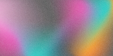 Fototapete - Abstract smooth colorful gradient background with grain noise texture. Minimalist wallpaper for backgrounds and banners.