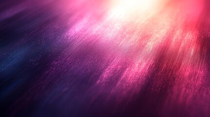 Leinwandbilder - Bright hues of pink, purple, and blue blend together in an eye-catching abstract display, creating a mesmerizing light effect on the surface during twilight.