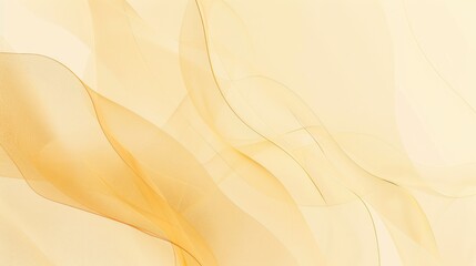 Canvas Print - Abstract Yellow Background with Flowing Lines